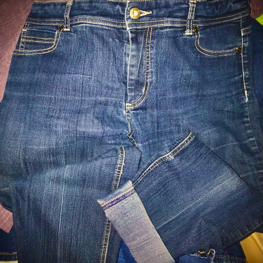 Chico’s Crop Denim Capris, Dark Blue Size 1(X?! - the rest are size 12-14), NWOT